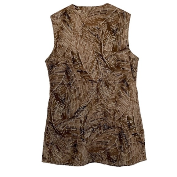 Liz & Co Beaded Brown Tank Top - Picture 2 of 6